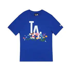 [13090886] Los Angeles Dodgers Blooming Blue Mens T-Shirts