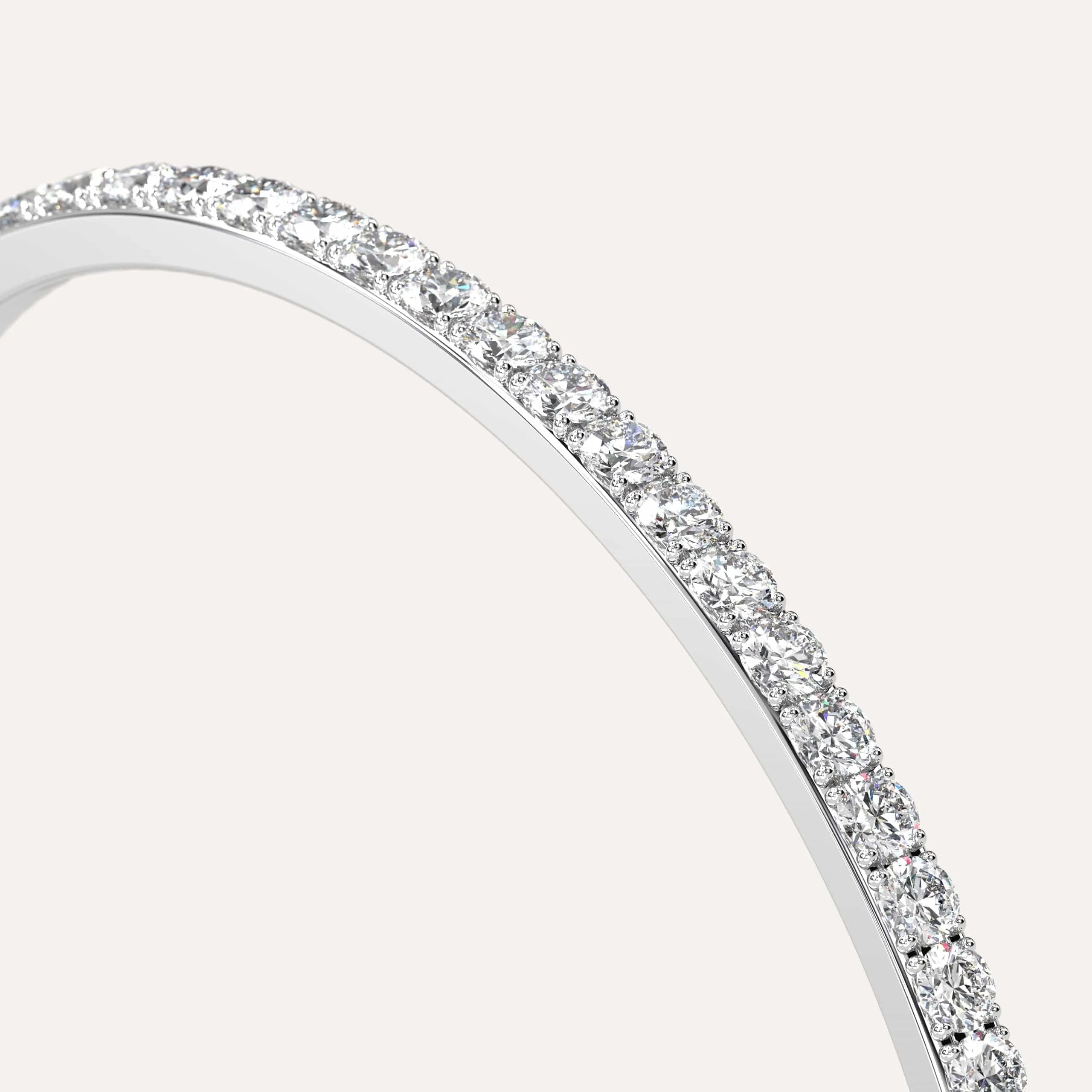 3 carat Pave, Bangle Diamond Bracelet