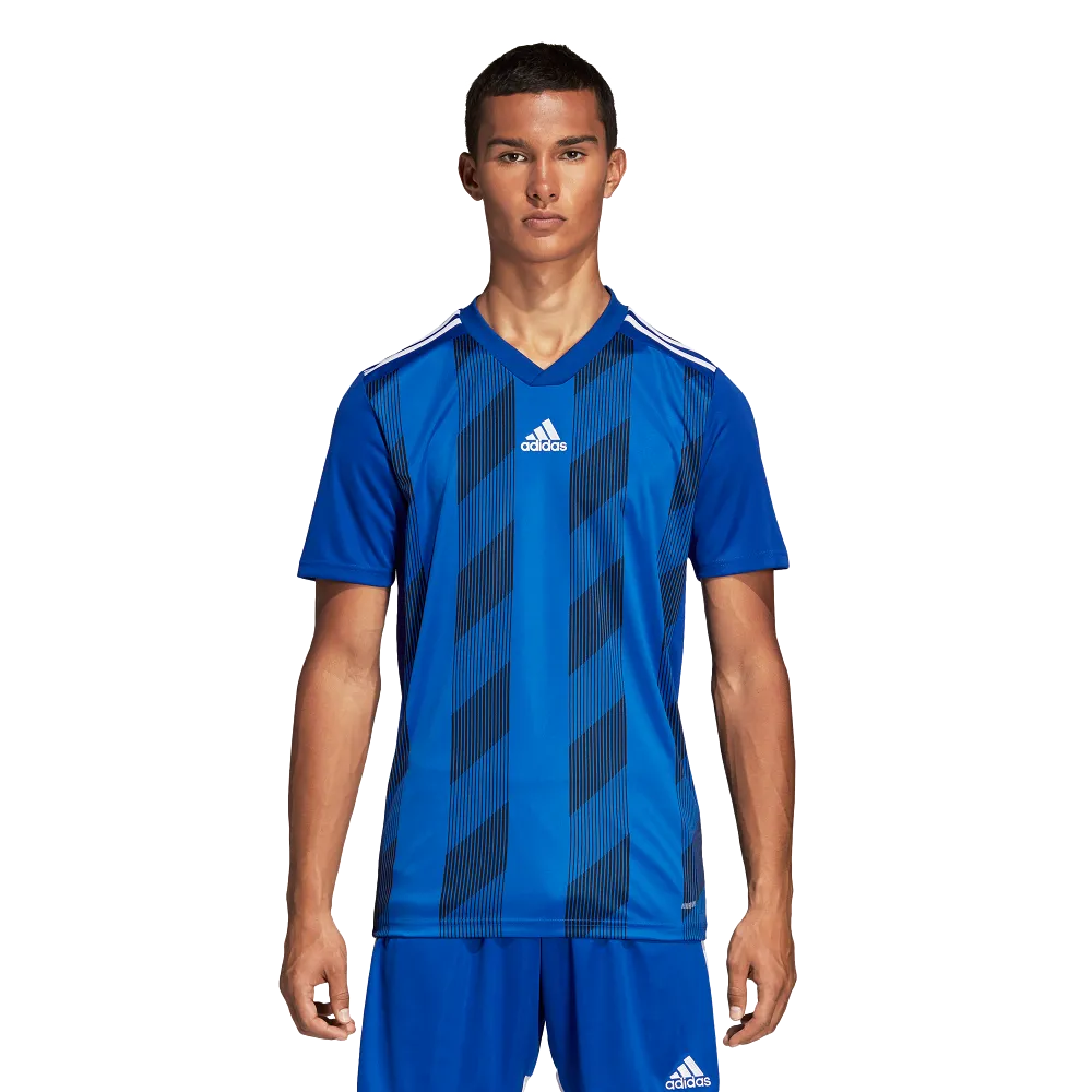 Adidas Adult Striped 19 Jersey (Blue/White)