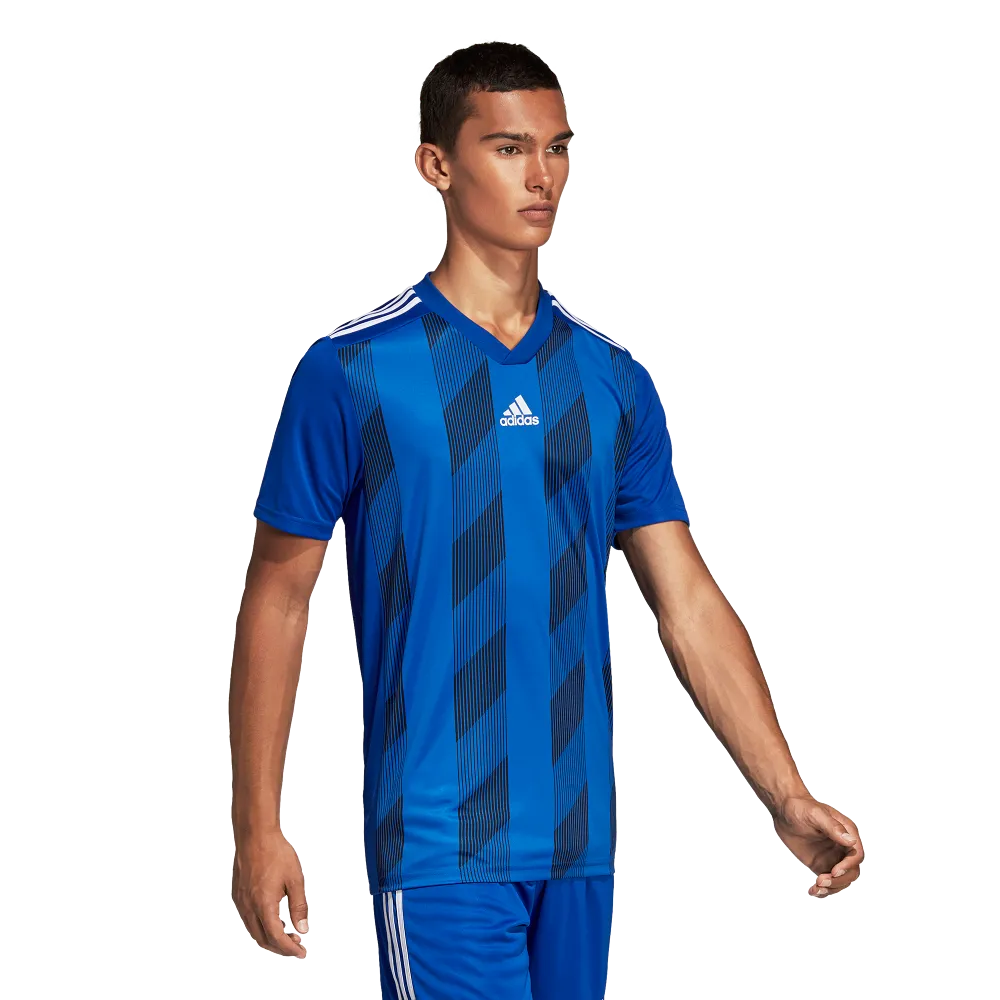 Adidas Adult Striped 19 Jersey (Blue/White)