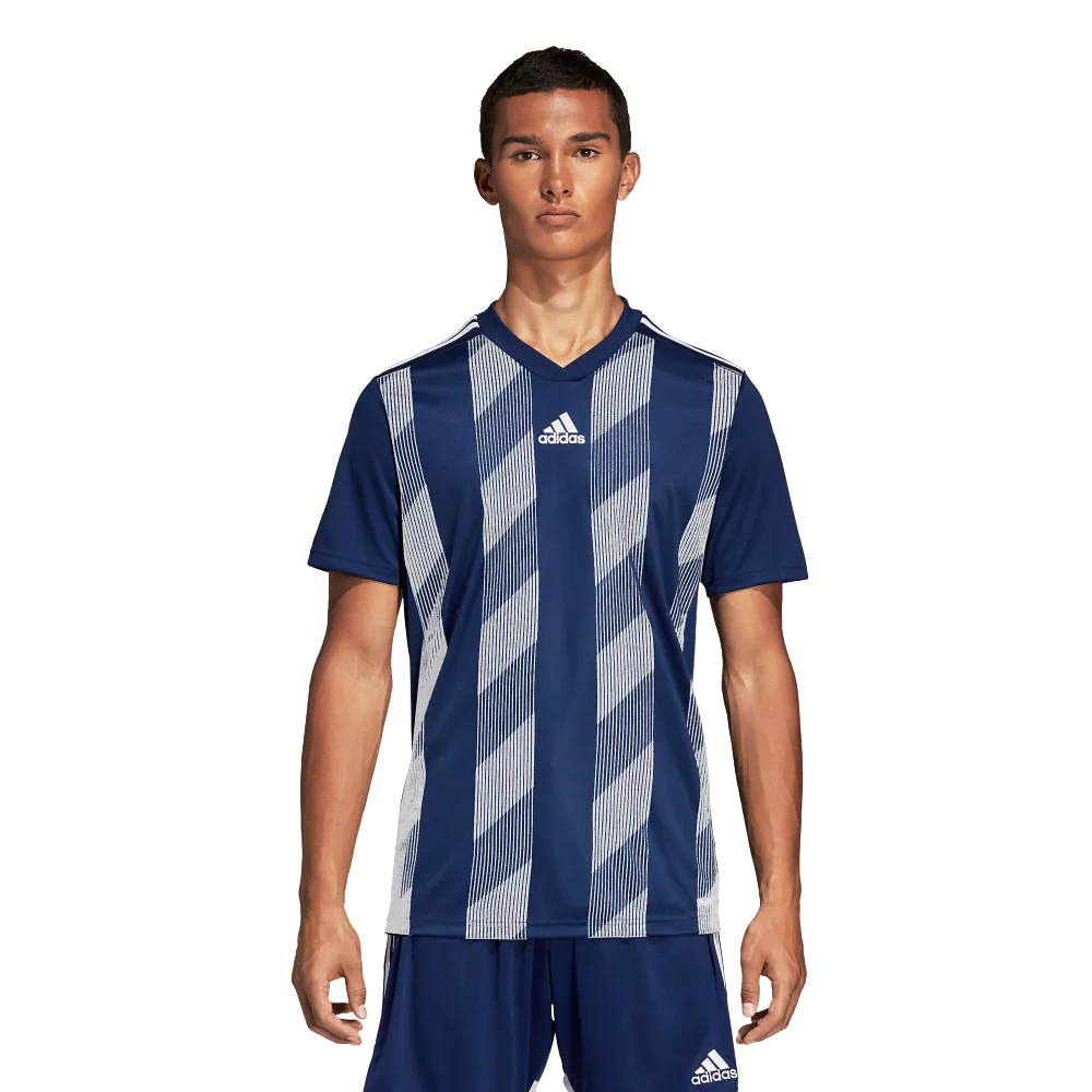 Adidas Adult Striped 19 Jersey (Dark Blue/White)