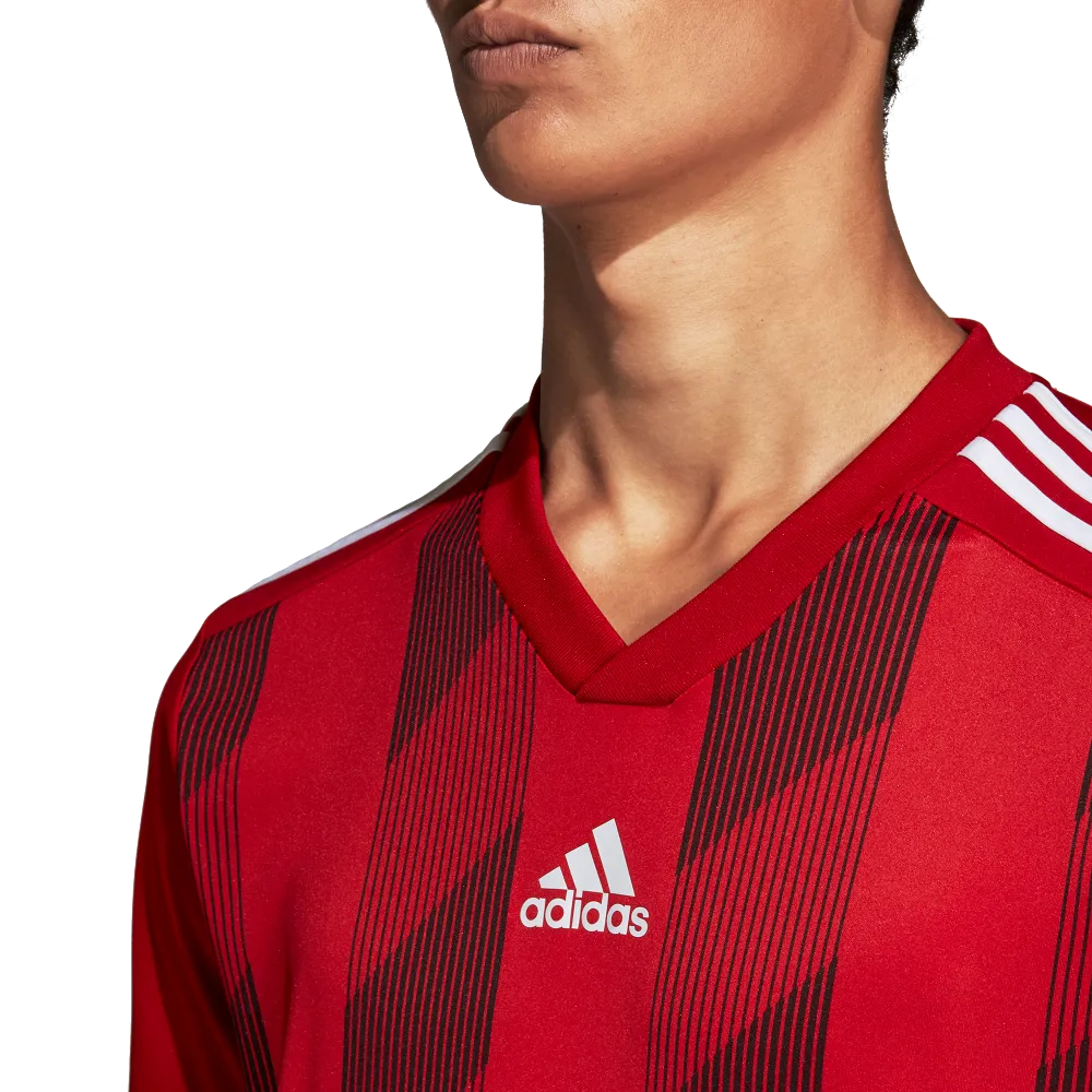 Adidas Adult Striped 19 Jersey (Red/White)