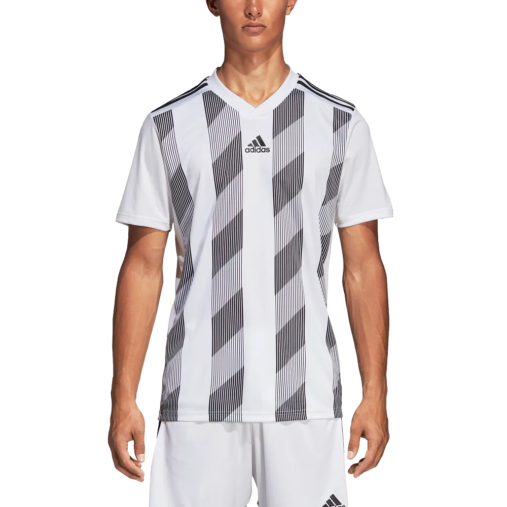 Adidas Adult Striped 19 Jersey (White/Black)