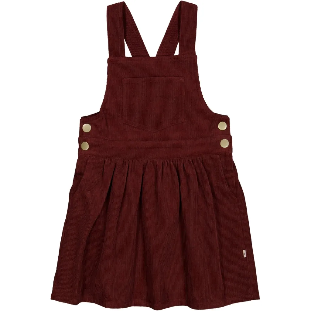 Apron Dress Conny - maroon