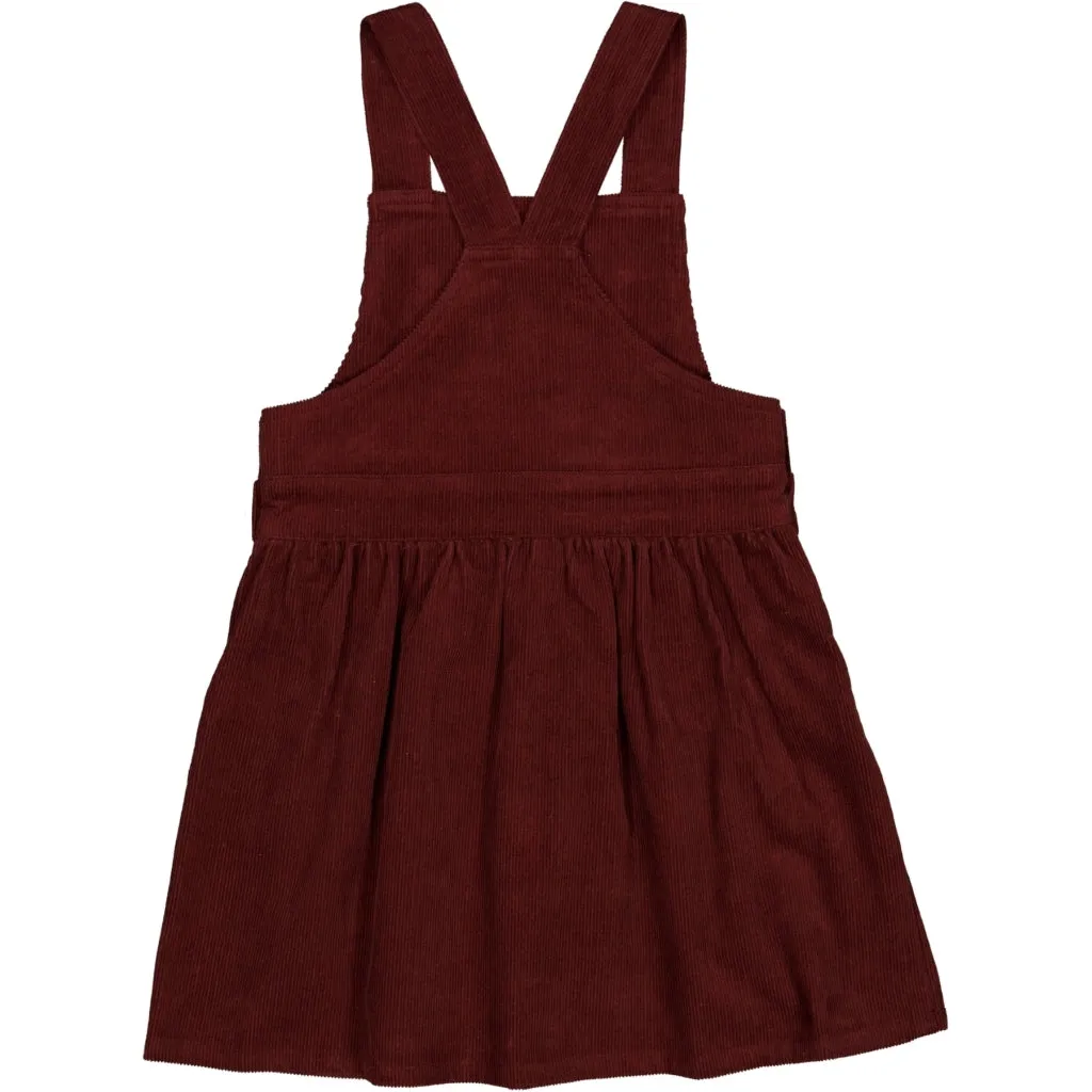 Apron Dress Conny - maroon