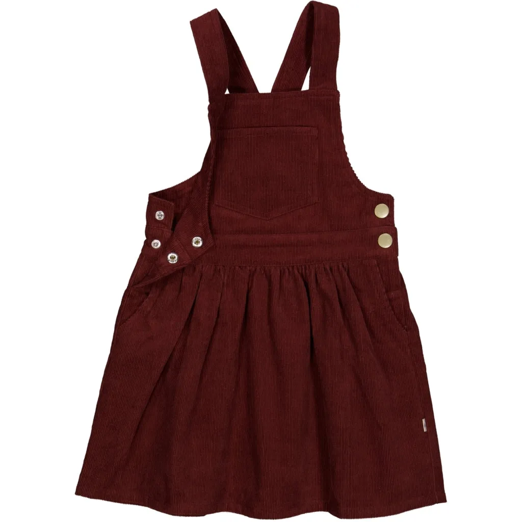 Apron Dress Conny - maroon