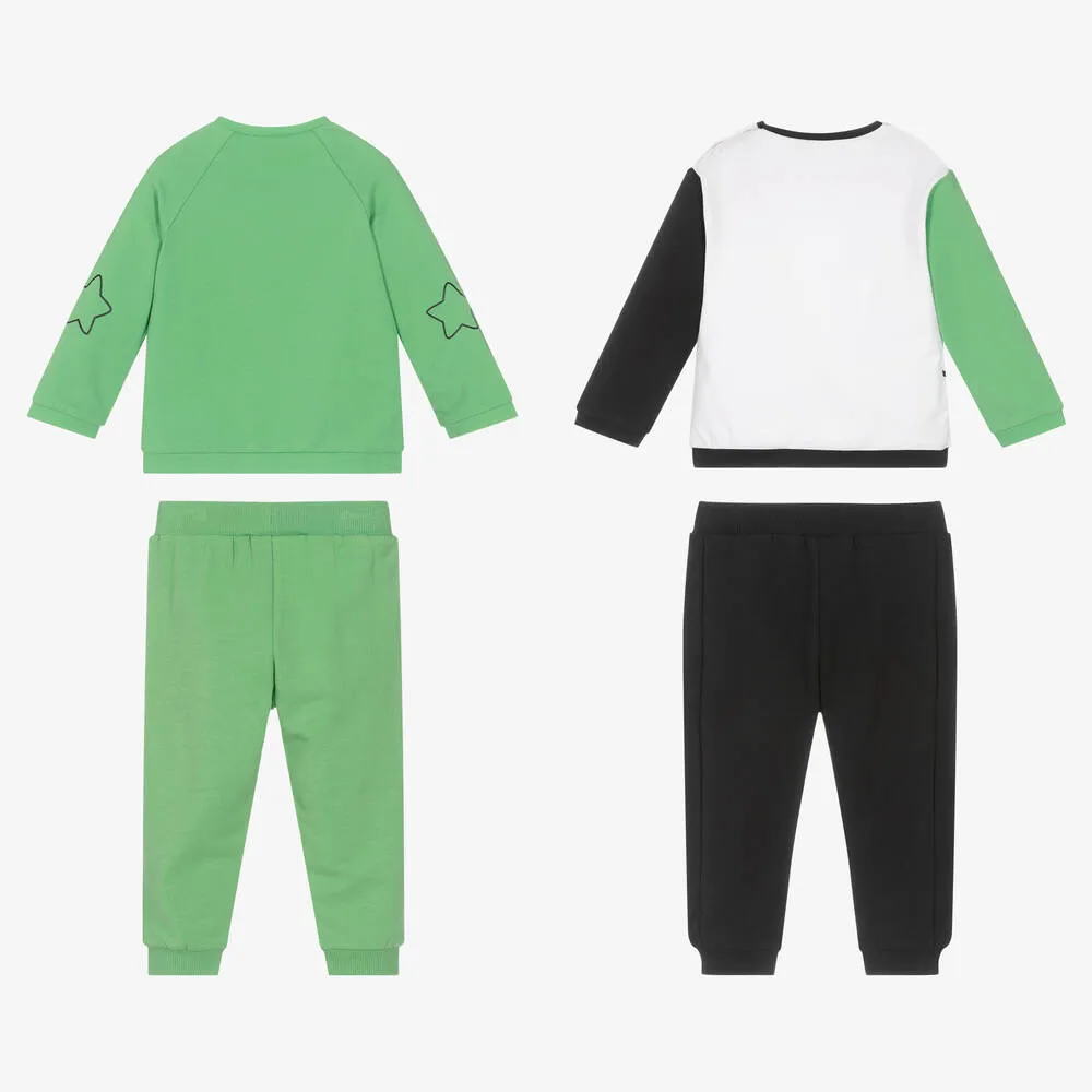 Baby Boys Green Trouser Sets (2 Pack)