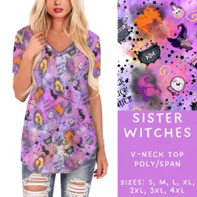 Batch #177 - Halloween Spooky Sets - Closes 8/16 - ETA late Sept - Sister Witches V-Neck Tee