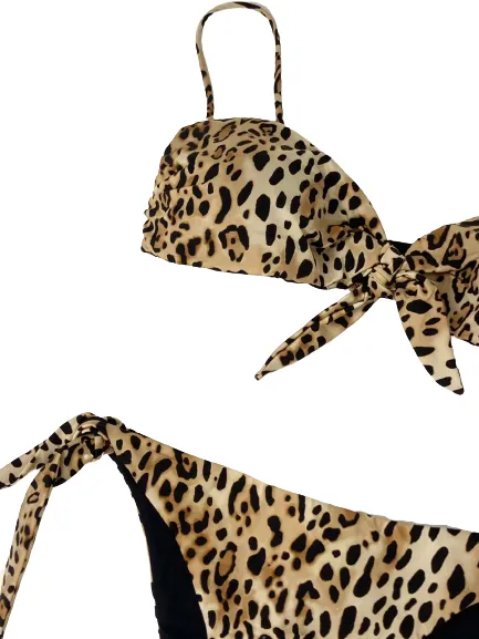 BIKINI A FASCIA FANTASIA ANIMALIER