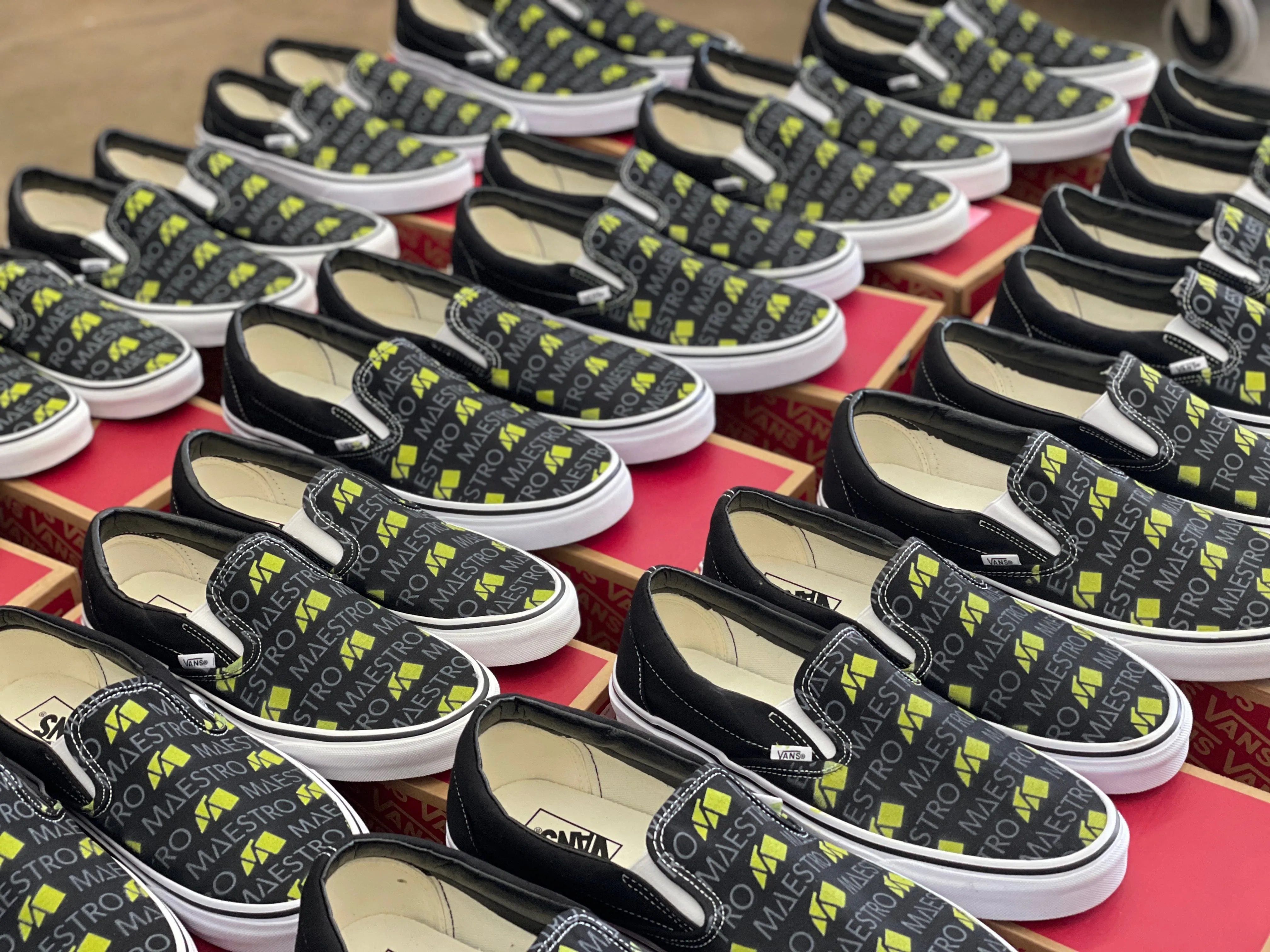 Black Vans Slip Ons - 19 Pairs - Custom Order - Invoice 2 of 2