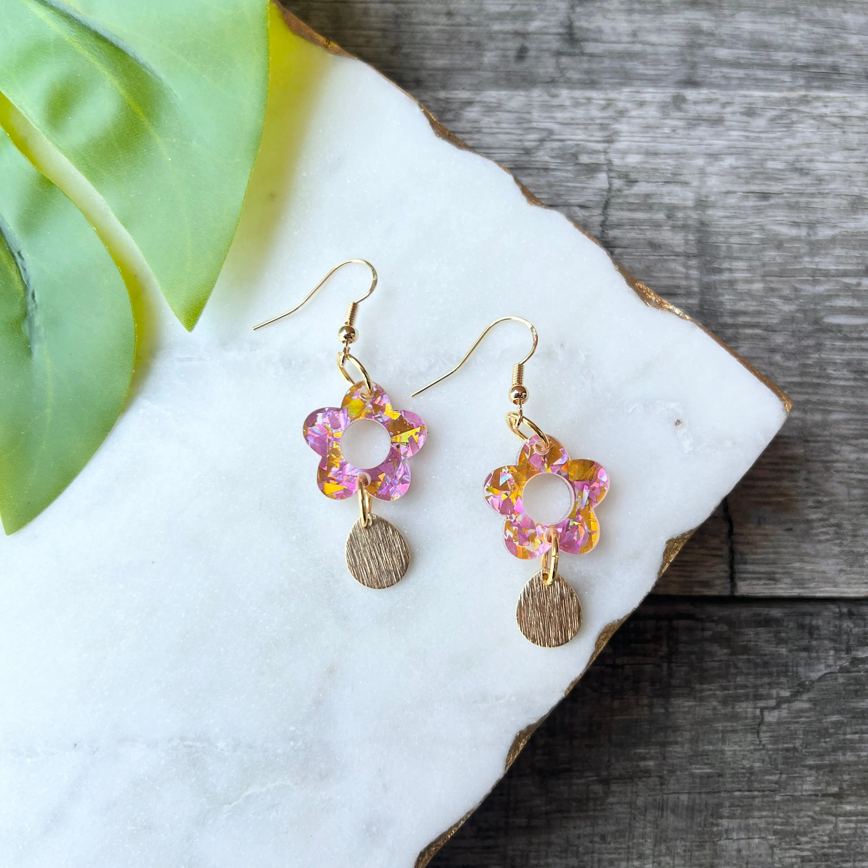 Blossom Drops - Cocktail Party - Acrylic Earrings