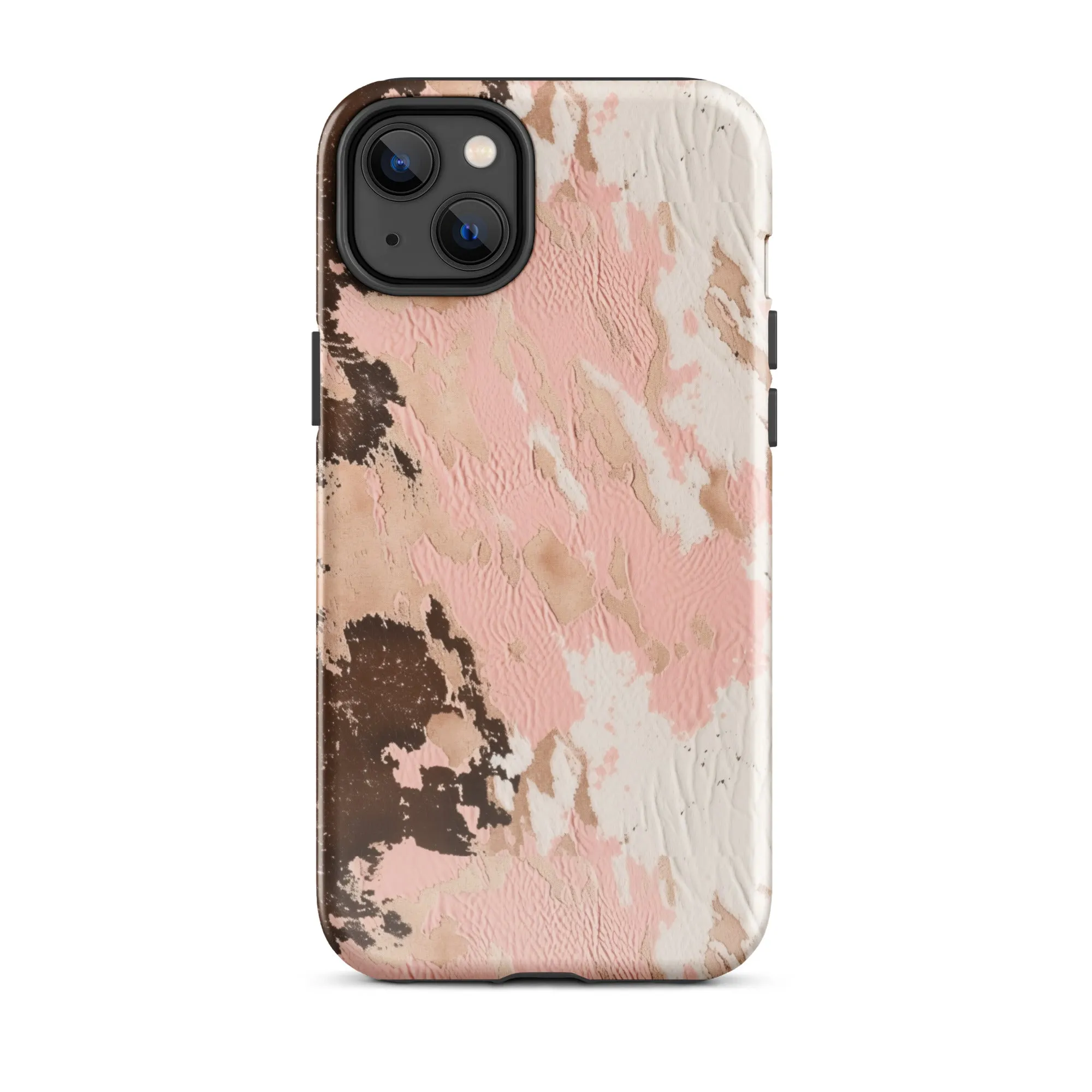 Blush Boho Cowhide Tough Case for iPhone®