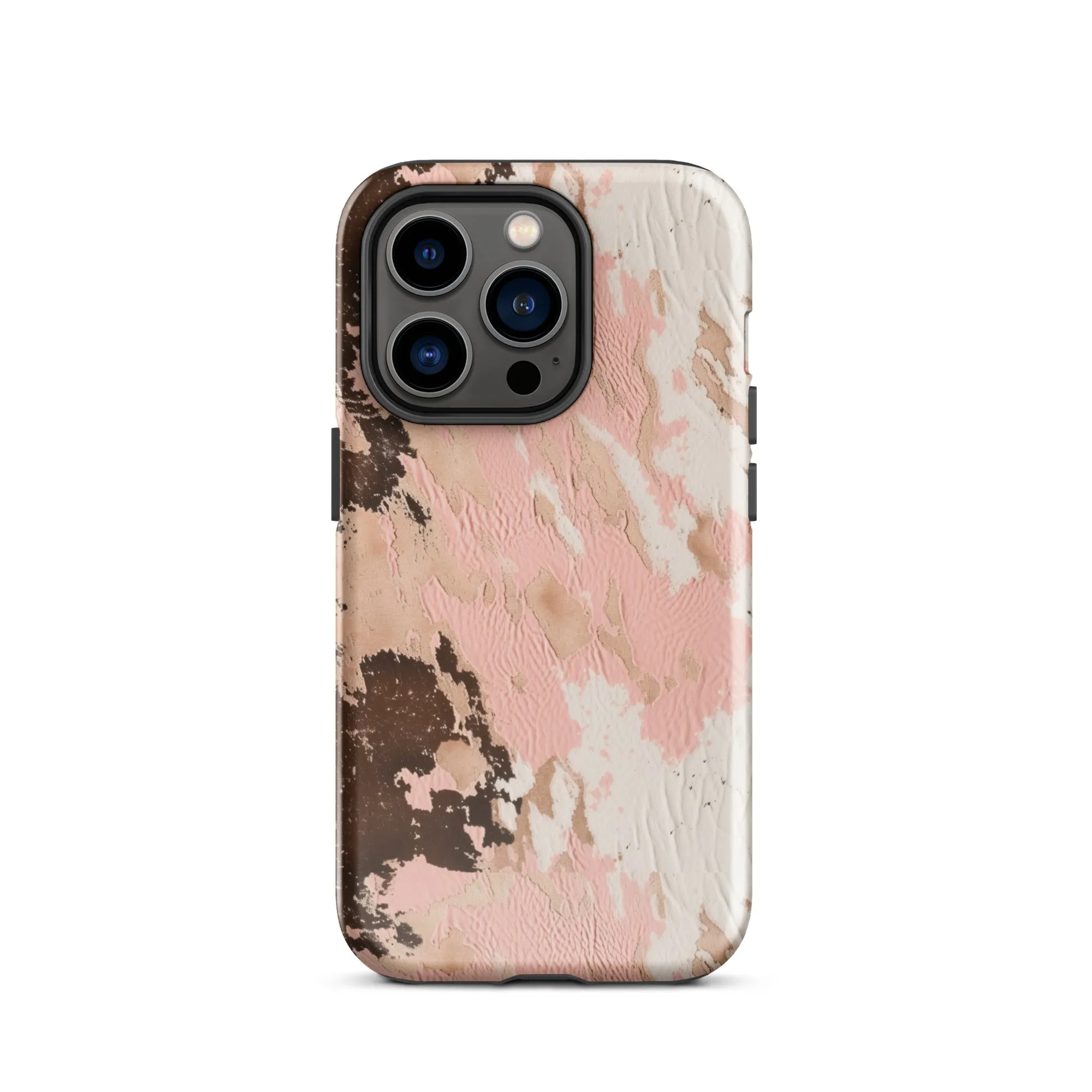 Blush Boho Cowhide Tough Case for iPhone®