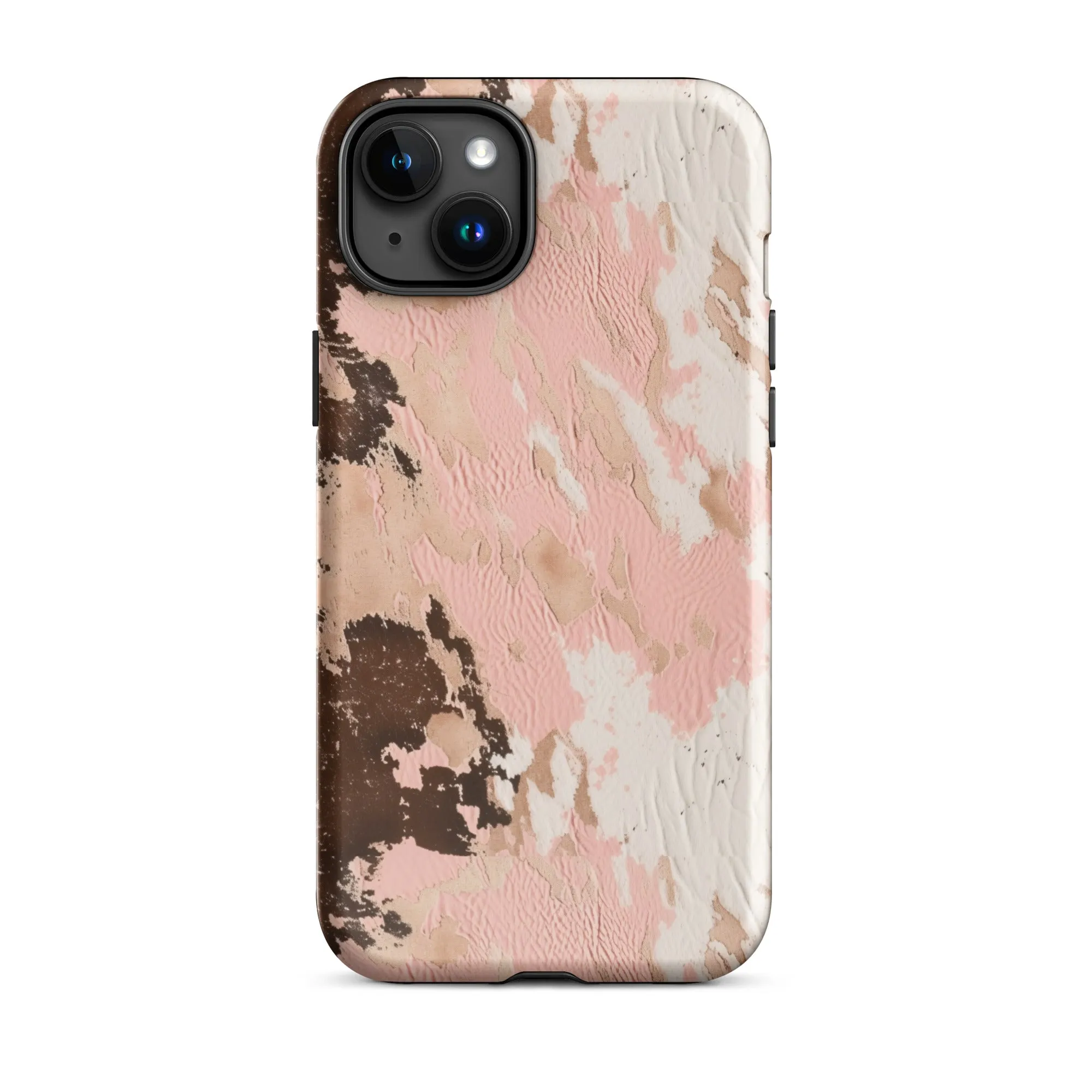 Blush Boho Cowhide Tough Case for iPhone®