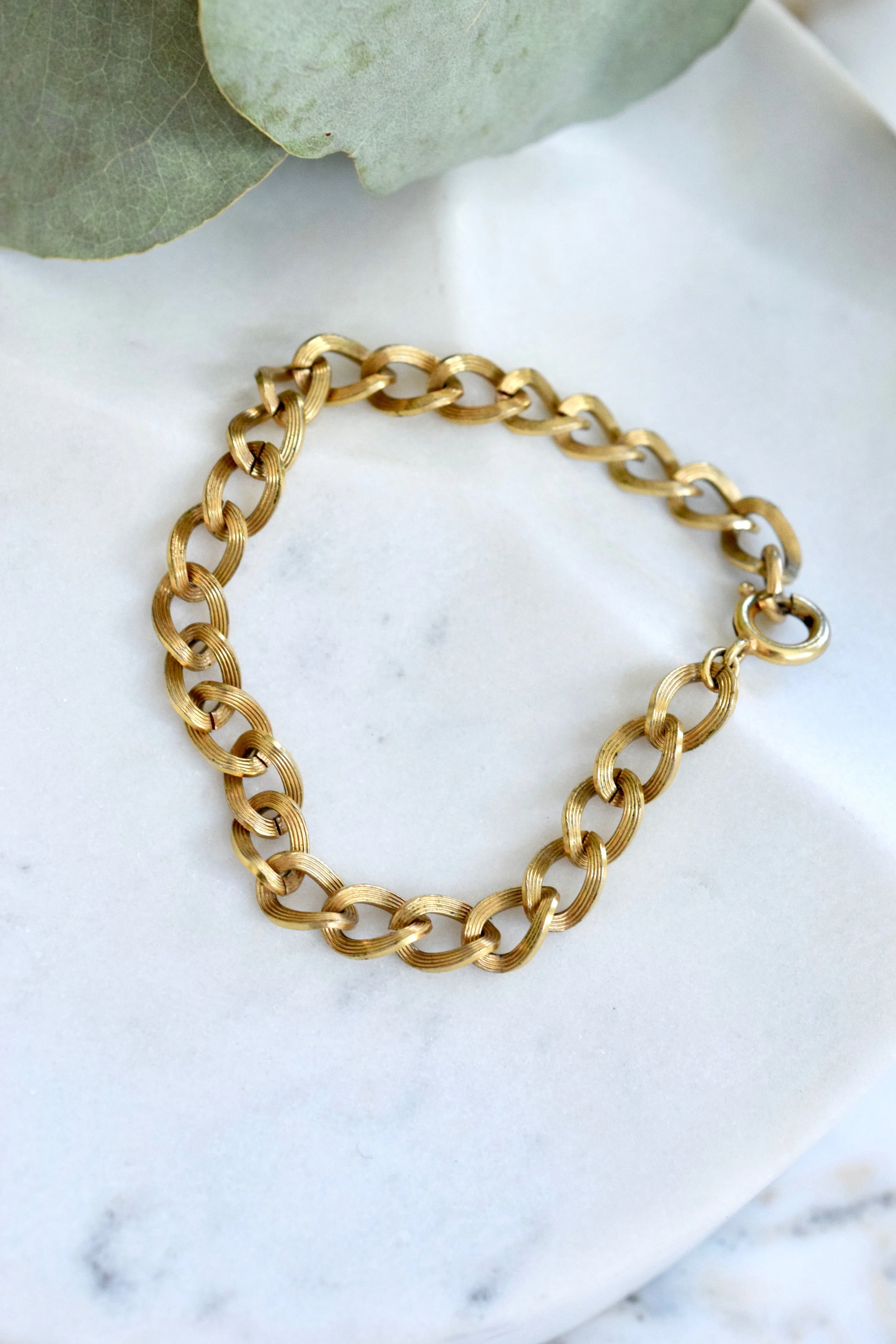 Brass Curblink Bracelet