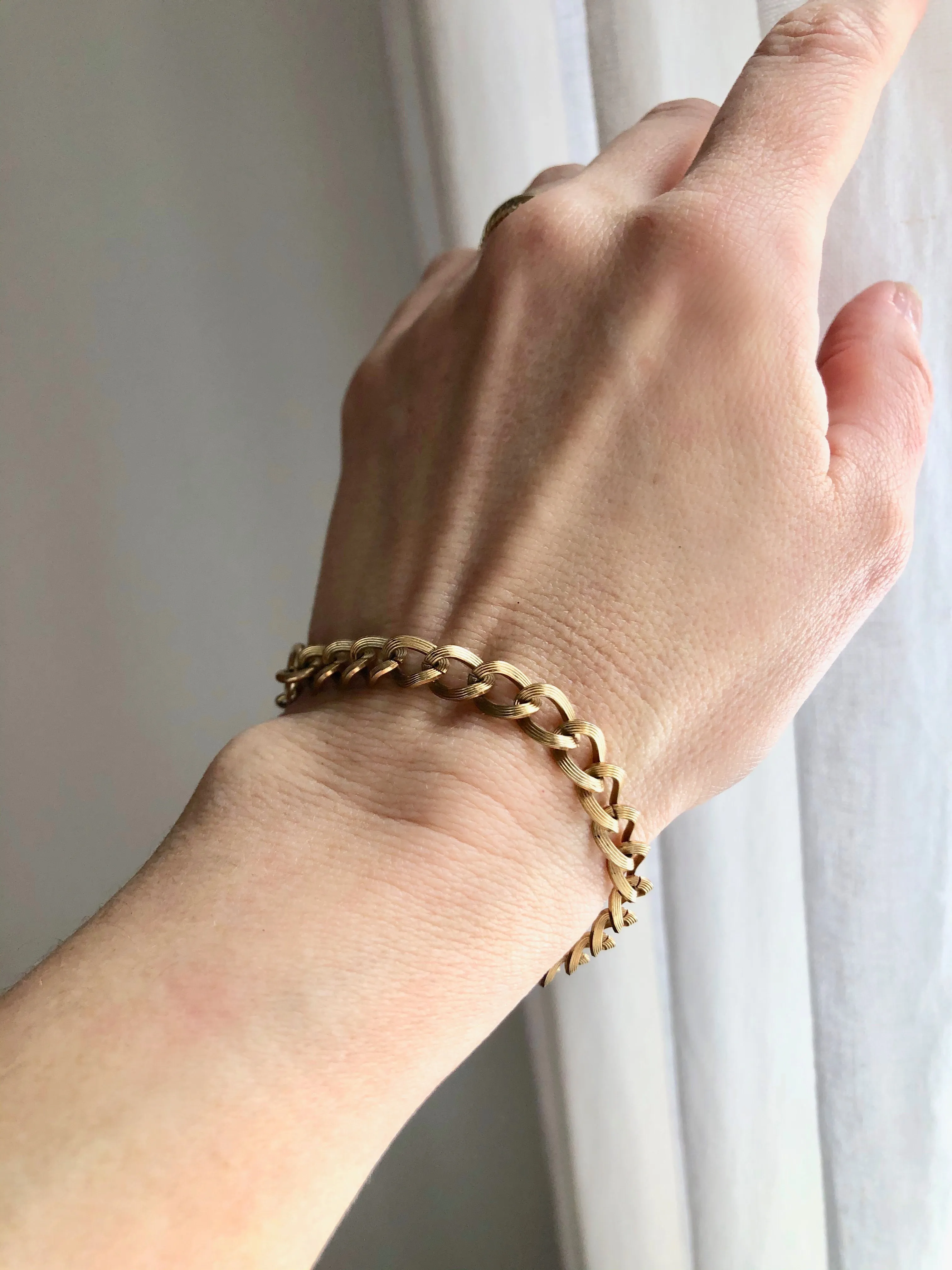 Brass Curblink Bracelet