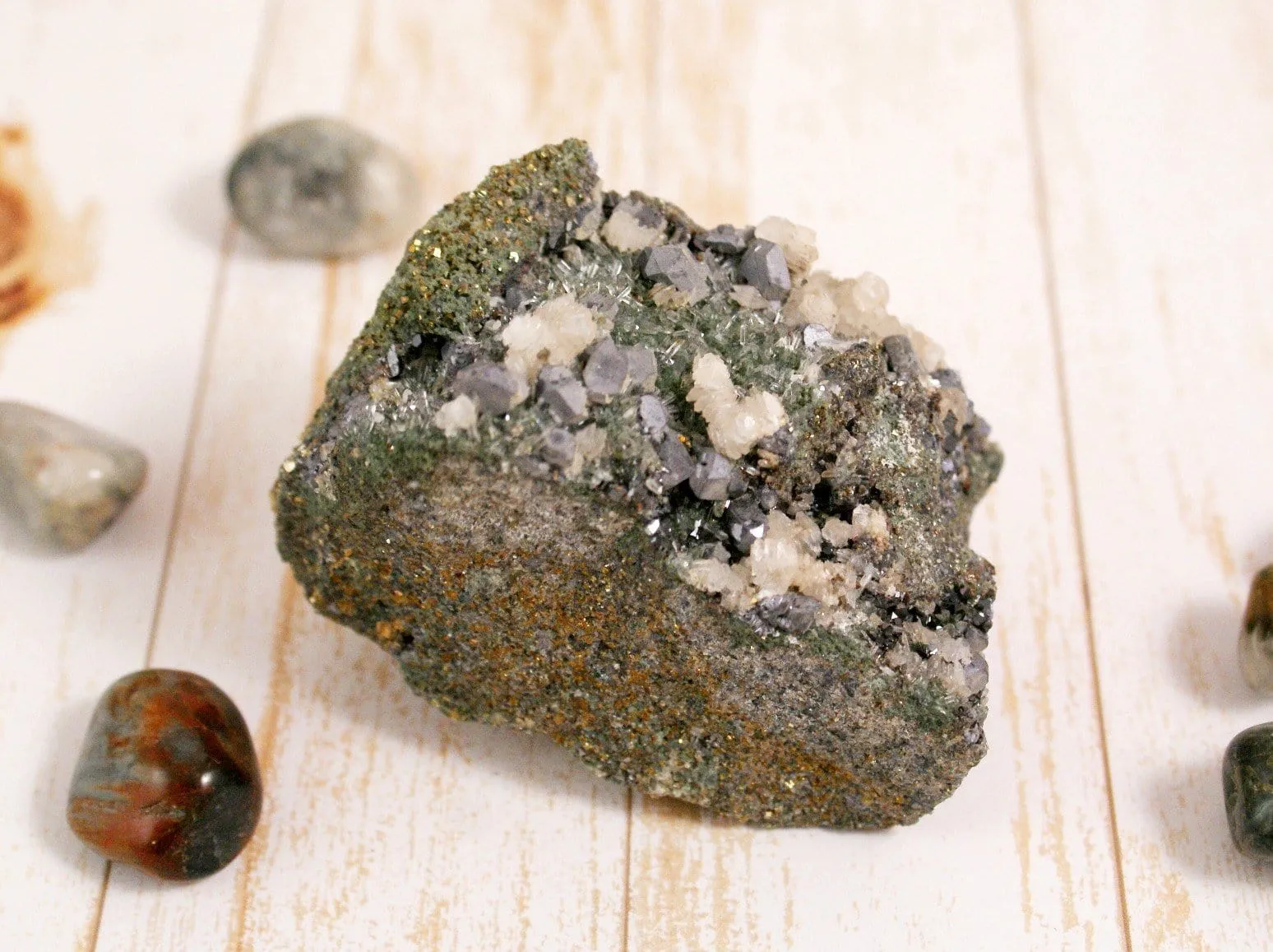 Bulgarian Quartz With Pyrite, Galena & Chlorite