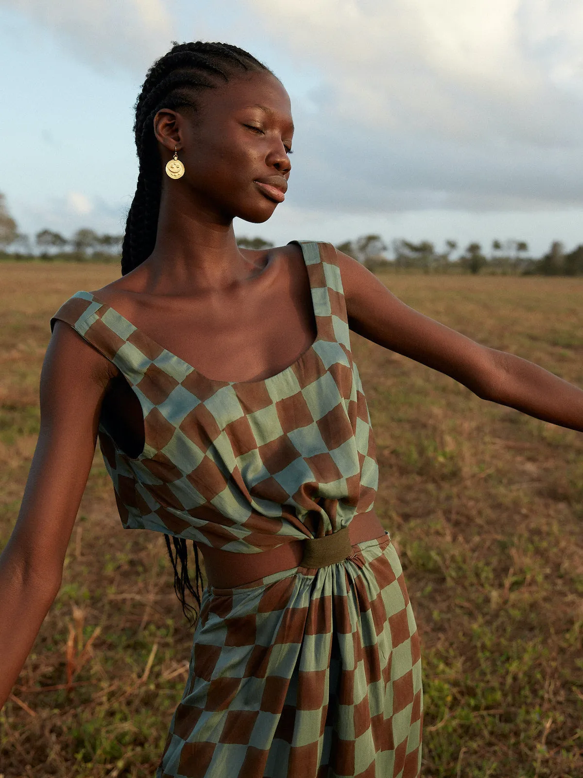 Check Day Slip Dress