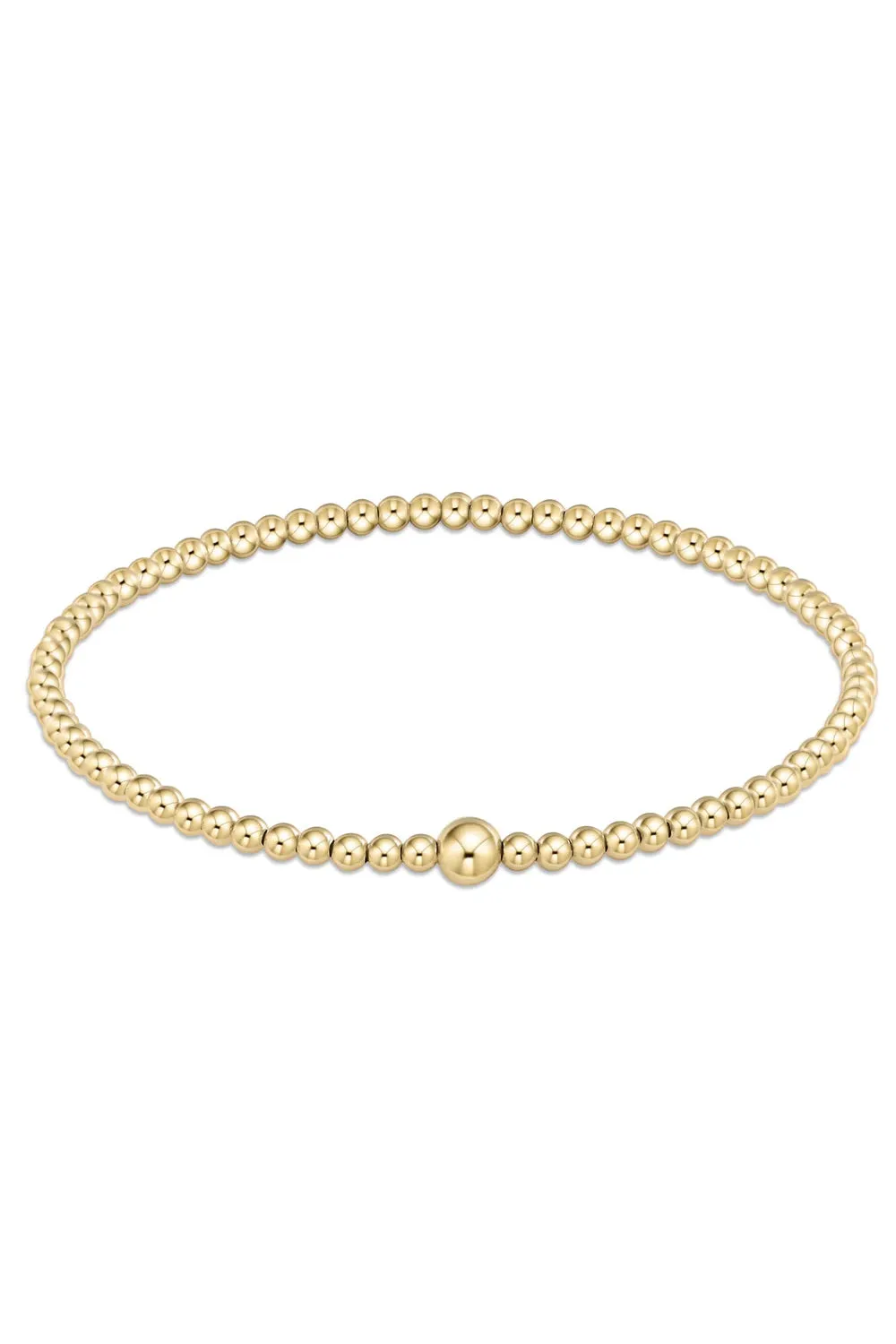 enewton: Classic 3mm Bead Bangle - Gold