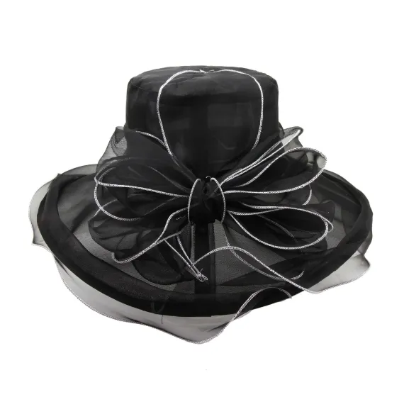 Fashionable Hat with Black - White Accents