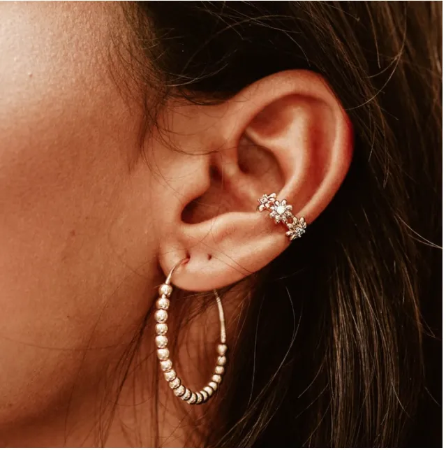 Flower Ear Cuff