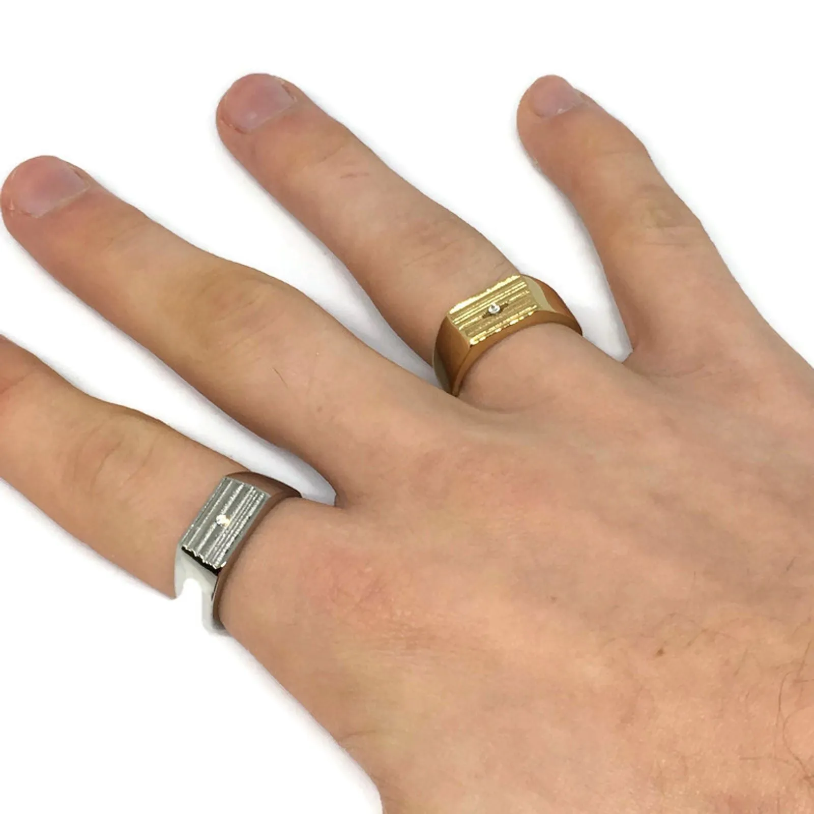 Gifts From The Crypt - Rugged Iced Band Ring