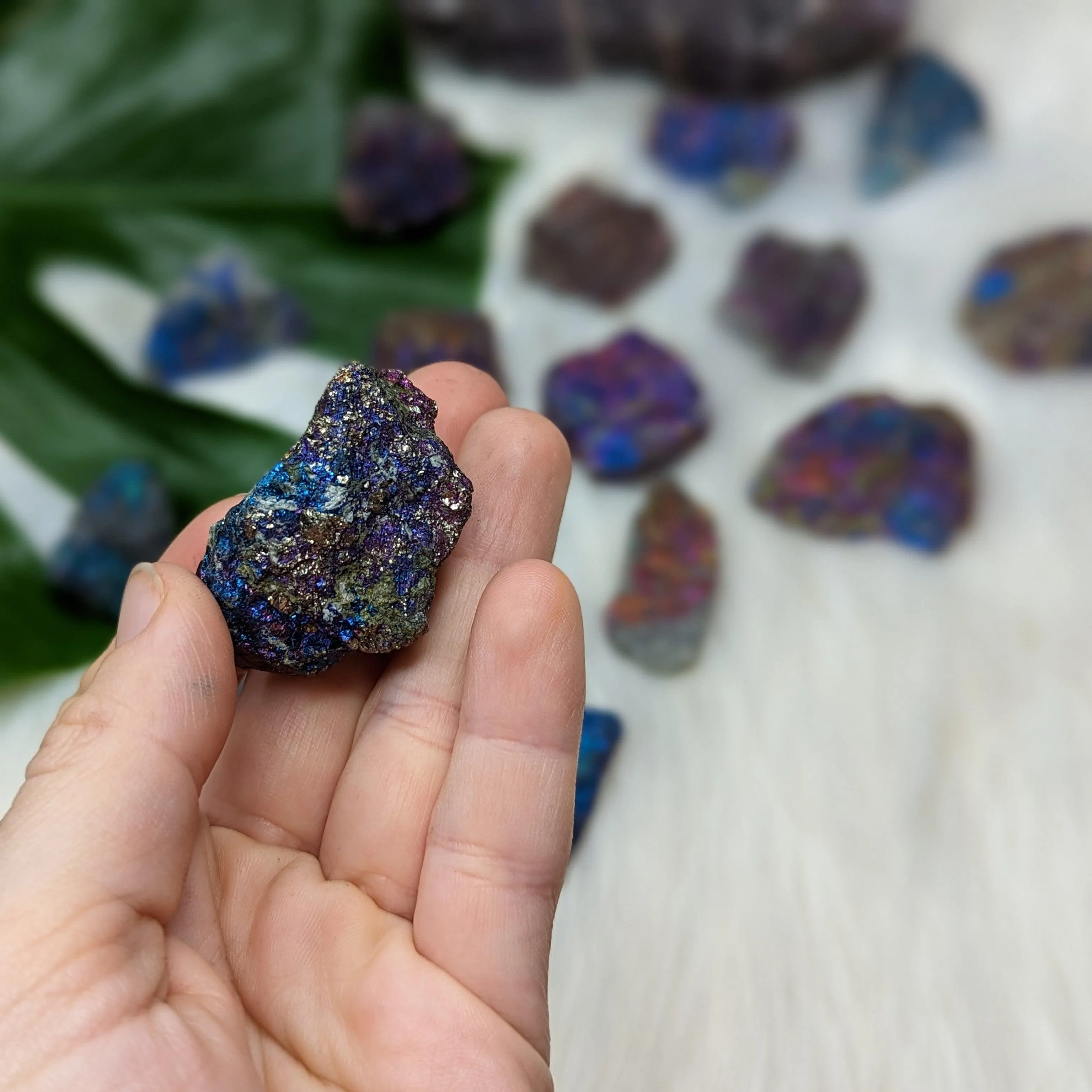 GORGEOUS COLORS Chalcopyrite from Mexico ~ Sets of  6