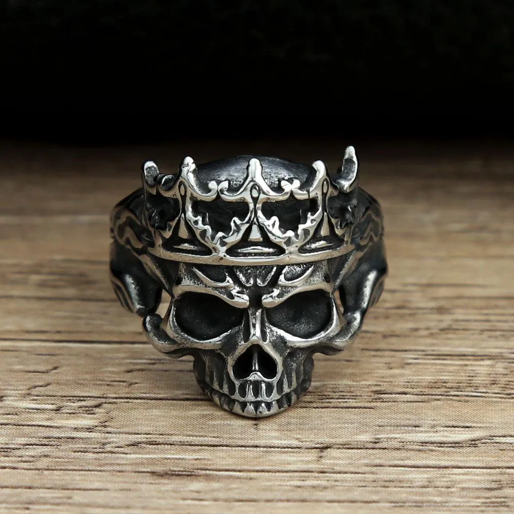 Gothic Skull Punk Ring Stainless Steel