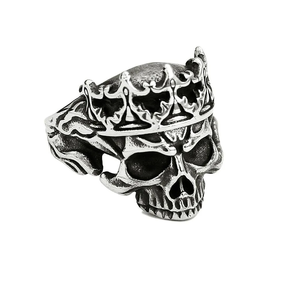 Gothic Skull Punk Ring Stainless Steel