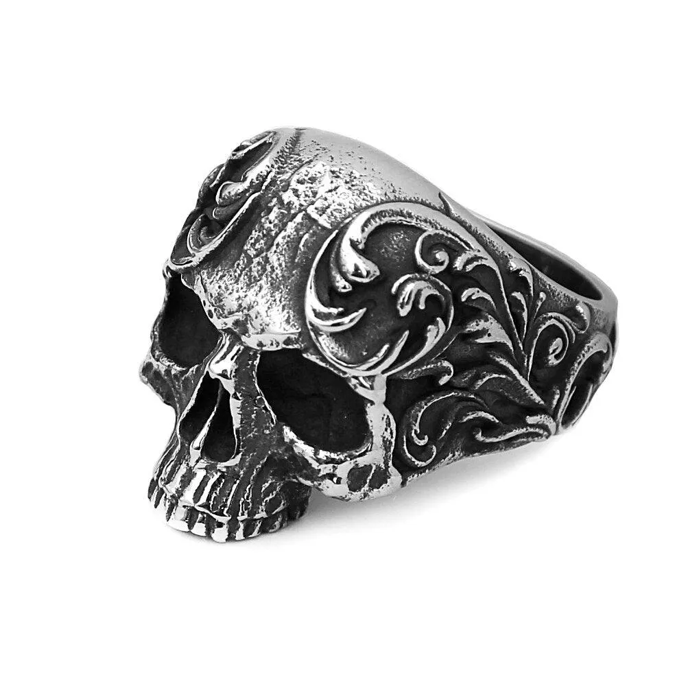 Gothic Skull Punk Ring Stainless Steel