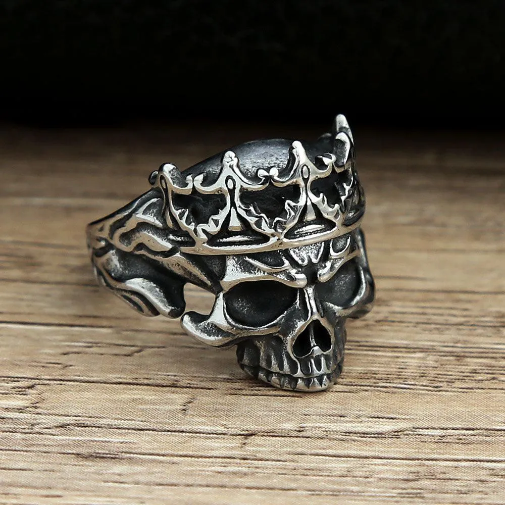 Gothic Skull Punk Ring Stainless Steel