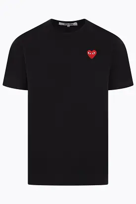 Heart logo patch cotton t-shirt