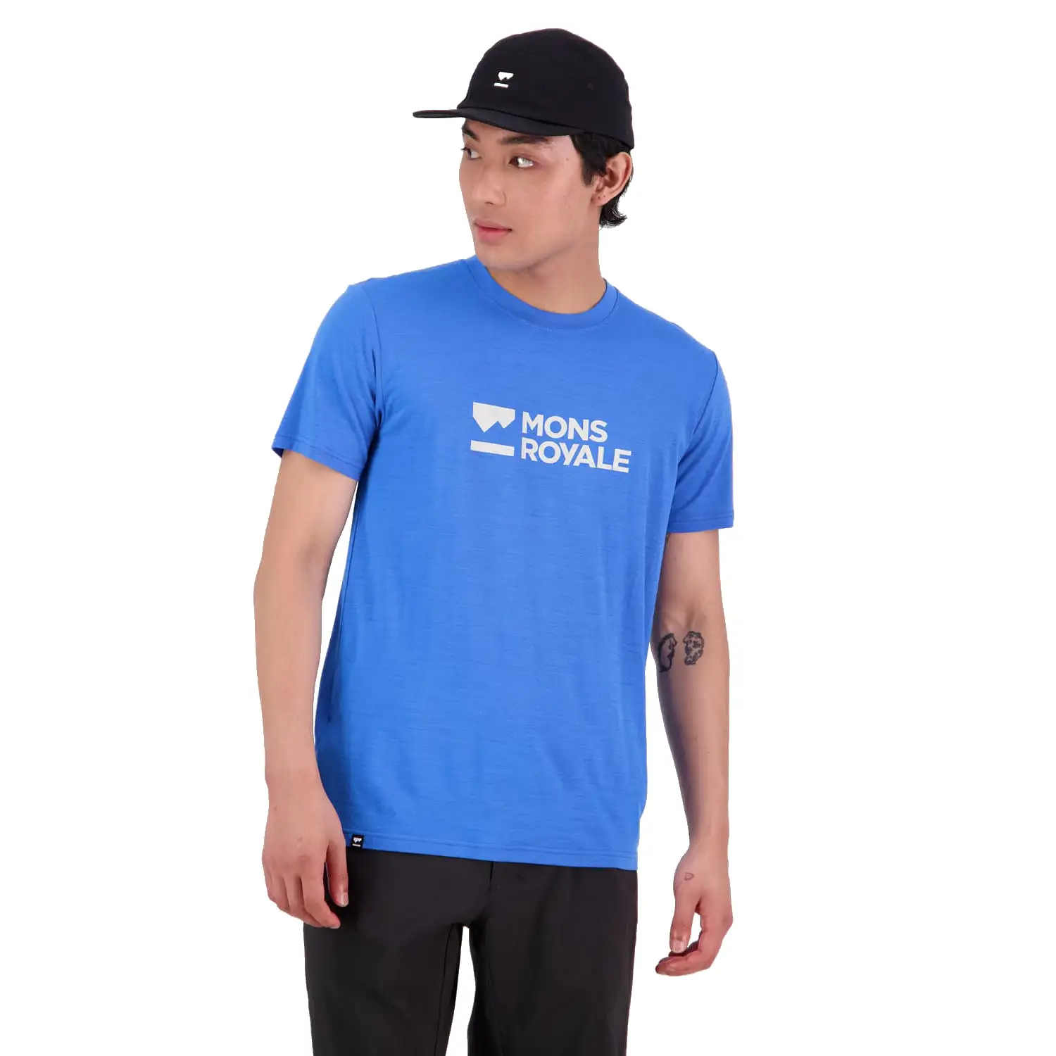 ICON MERINO TEE POP BLUE