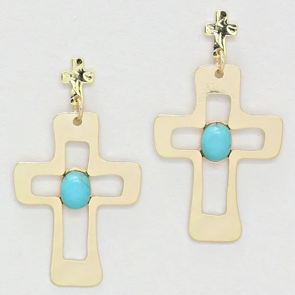 iLLASPARKZ Cross Cut Fashion Earrings