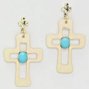 iLLASPARKZ Cross Cut Fashion Earrings