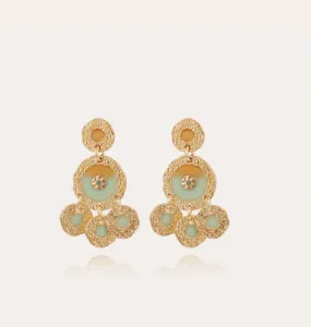 Illusion earrings gold