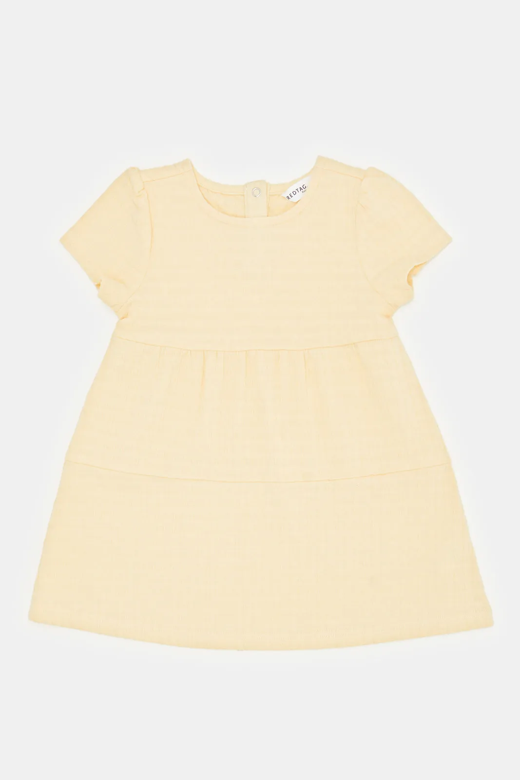 Infant Girls Yellow Tired Dress