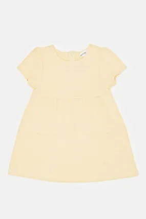 Infant Girls Yellow Tired Dress