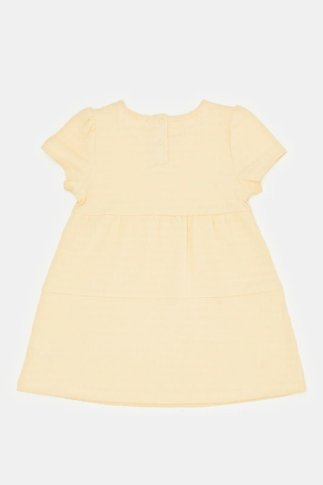 Infant Girls Yellow Tired Dress