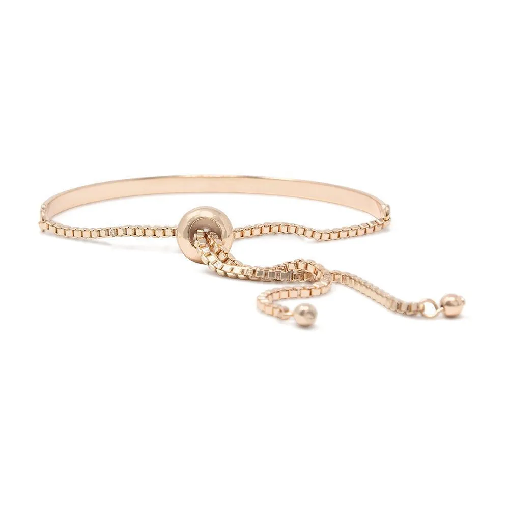 Inspirational Adjustable Bangle-Dream Rose Gold Tone