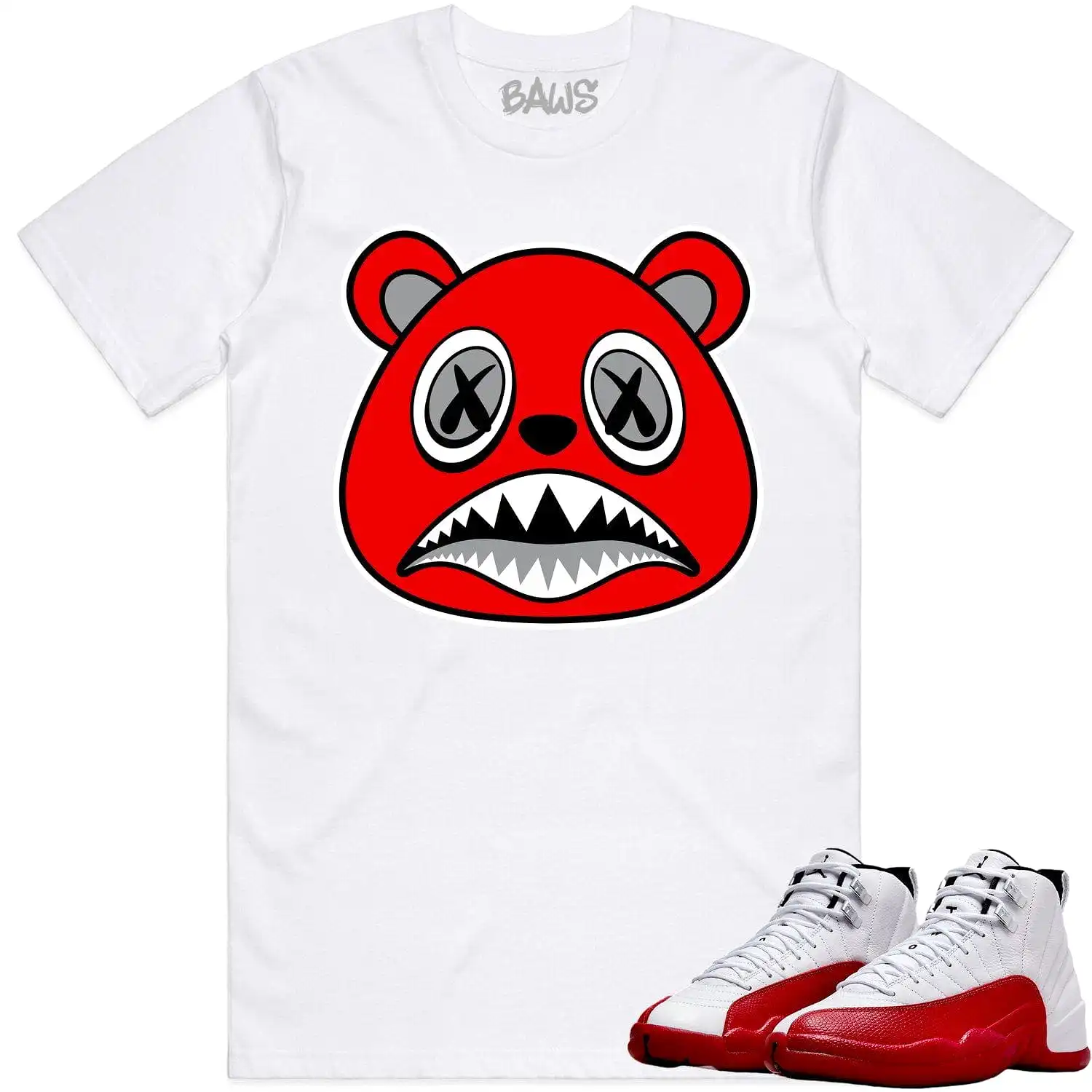 Jordan 12 Cherry 12s Shirt to Match - ANGRY BAWS BEAR