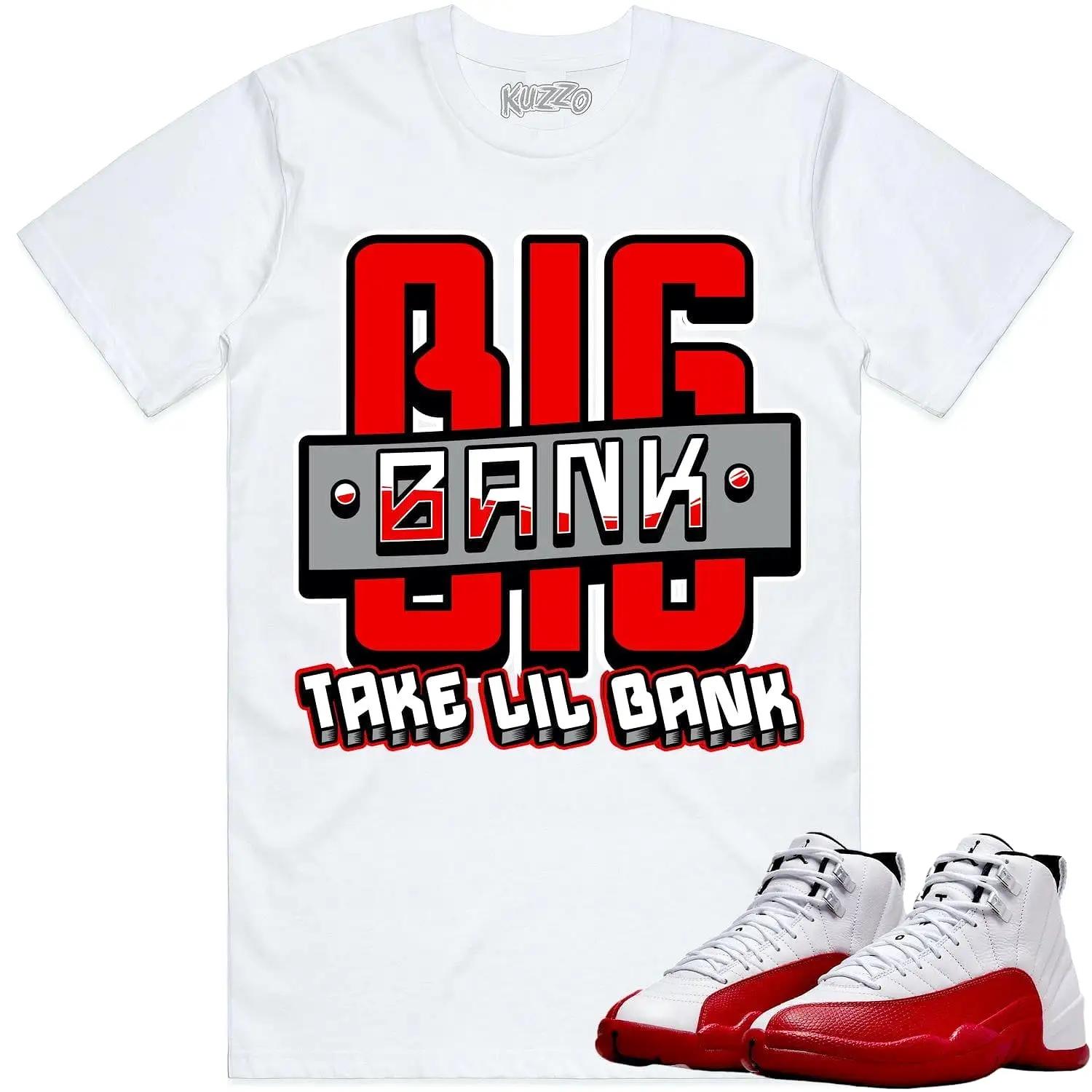 Jordan 12 Cherry 12s Shirt to Match - RED BIG BANK