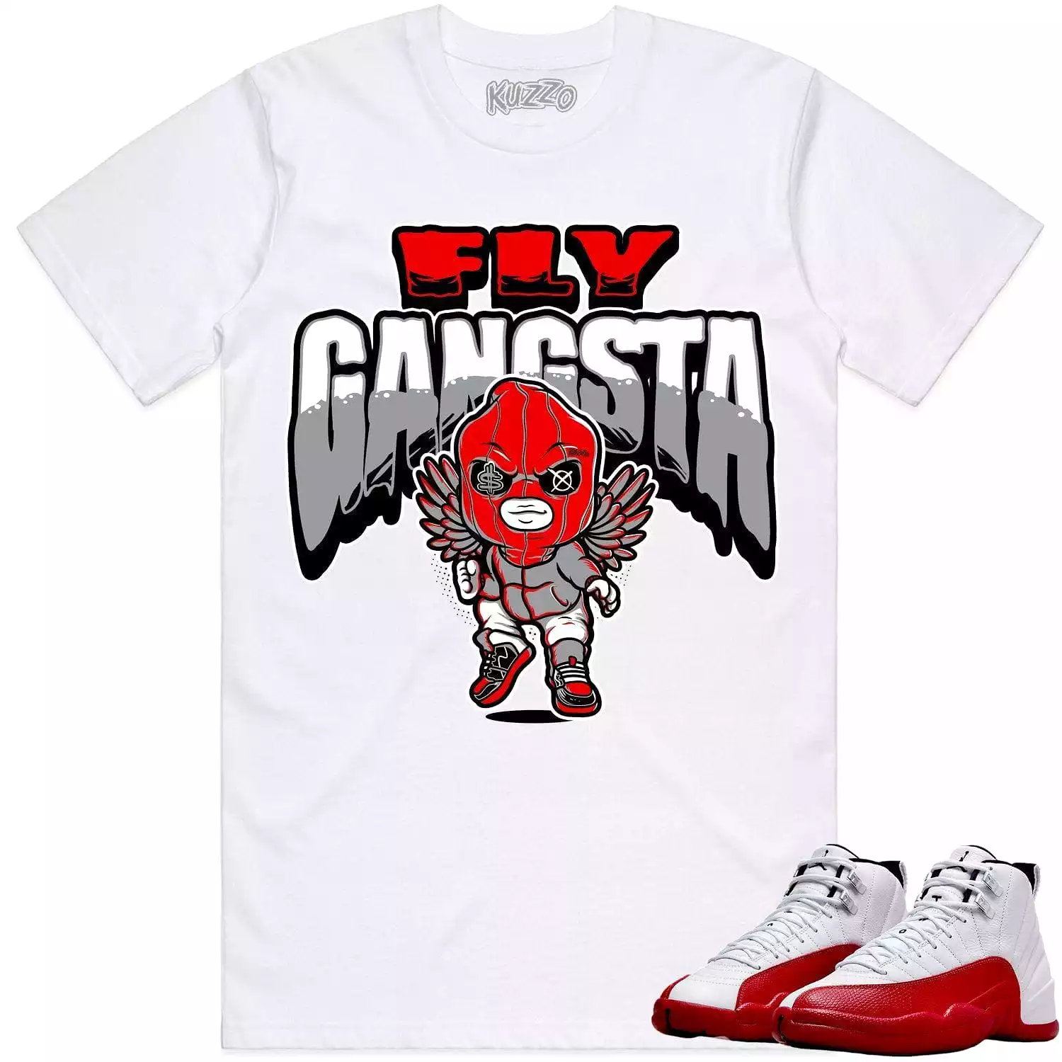 Jordan 12 Cherry 12s Shirt to Match - RED FLY GANGSTA