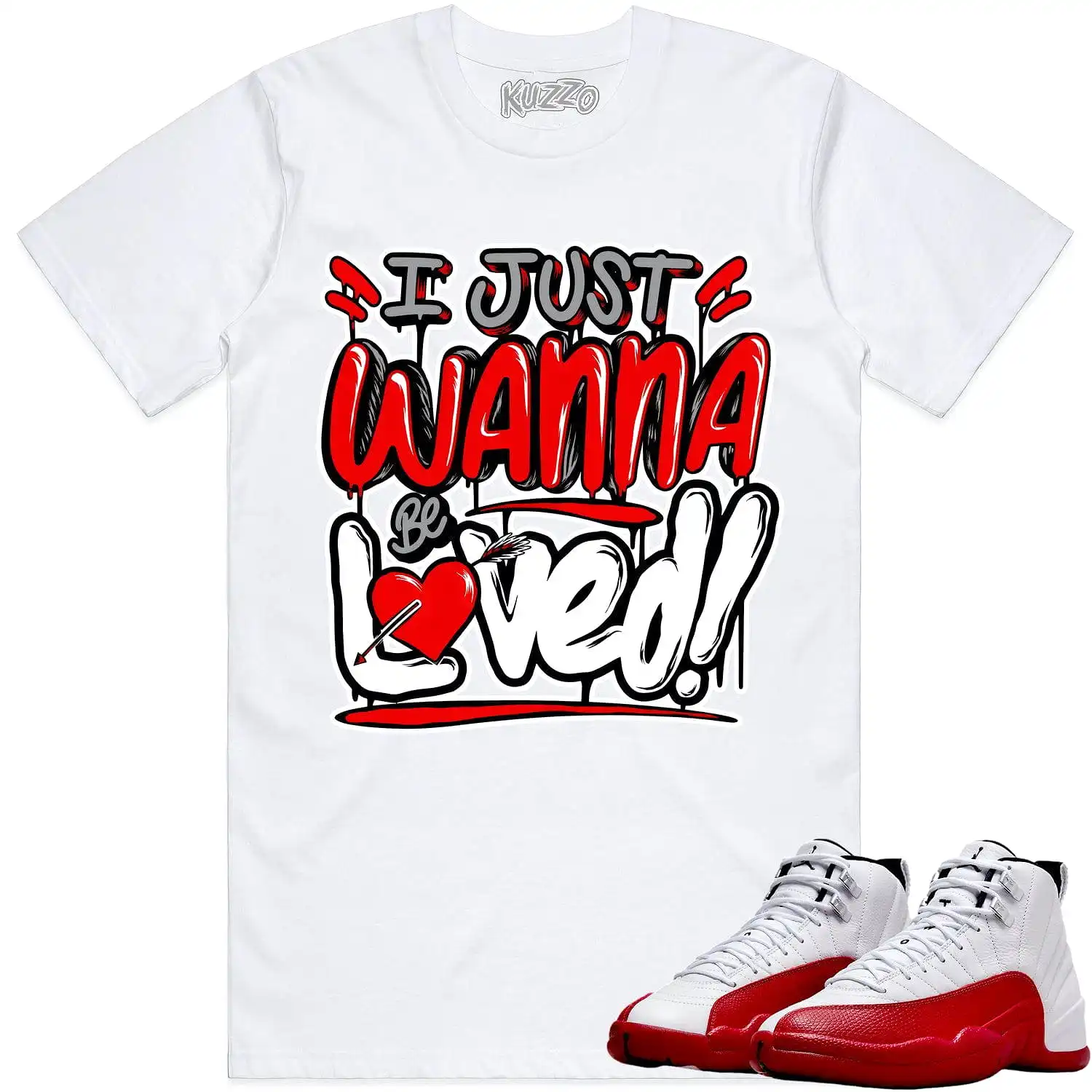 Jordan 12 Cherry 12s Shirt to Match - RED LOVED