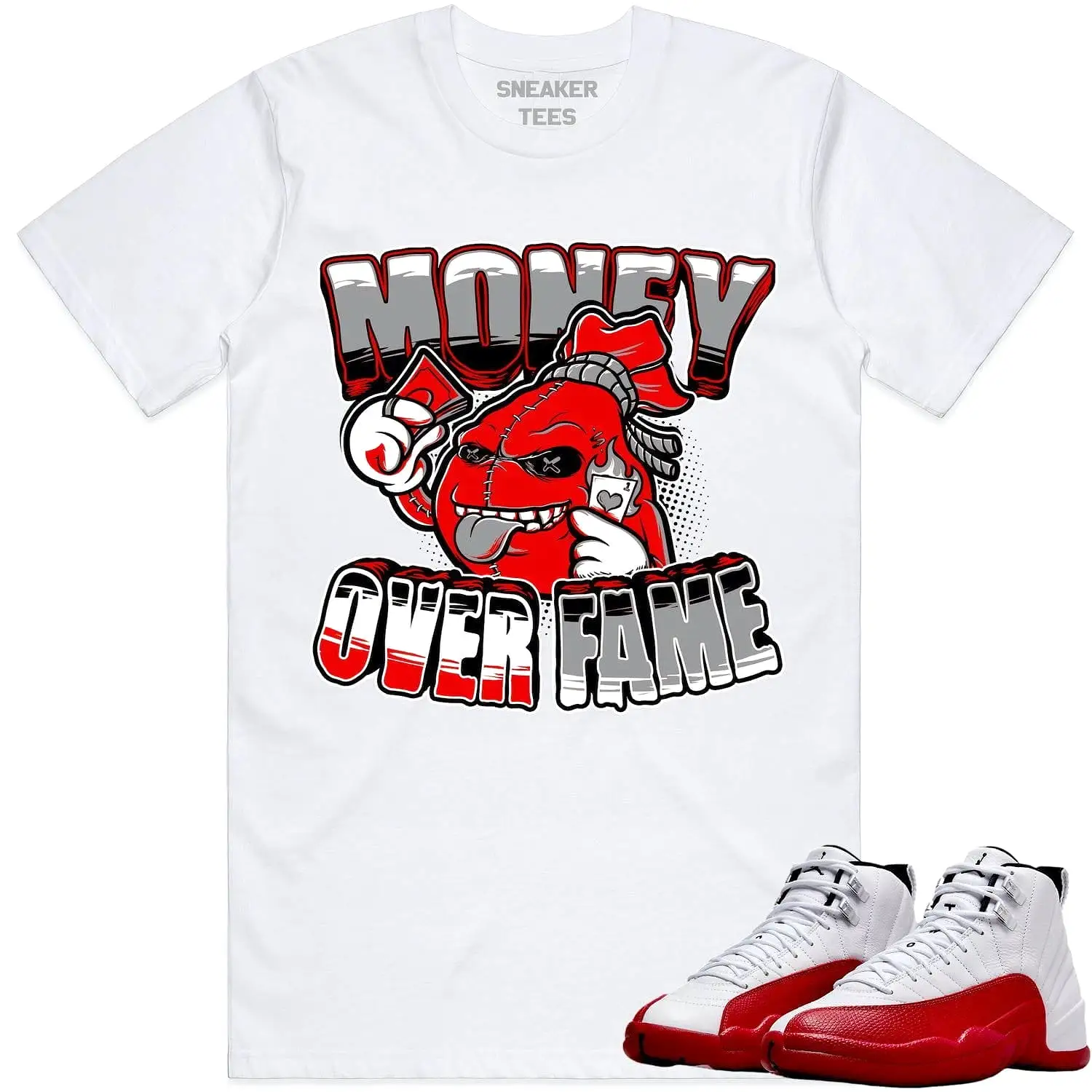 Jordan 12 Cherry 12s Shirt to Match - RED MOF