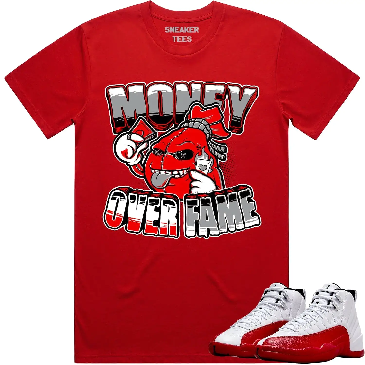 Jordan 12 Cherry 12s Shirt to Match - RED MOF