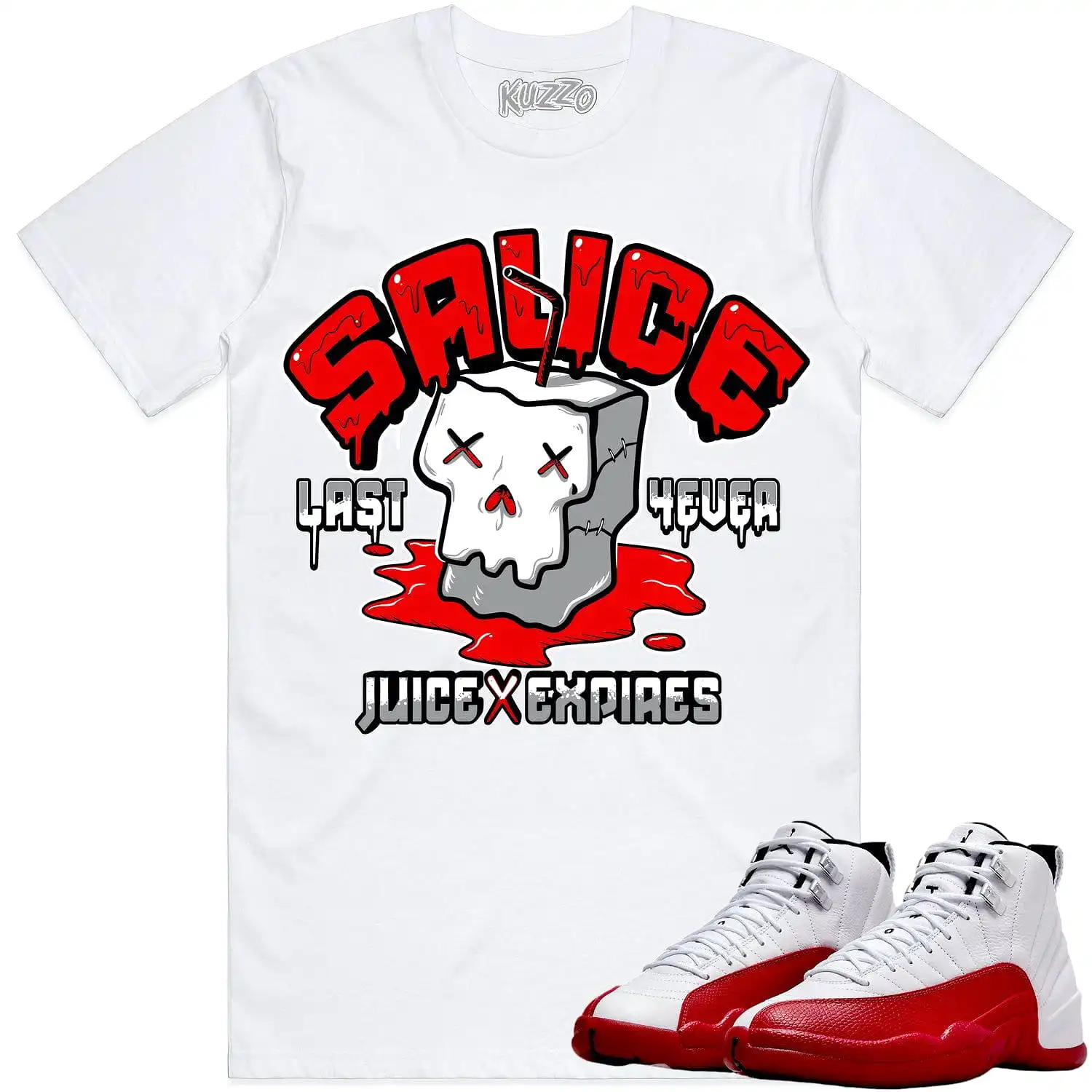 Jordan 12 Cherry 12s Shirt to Match - RED SAUCE