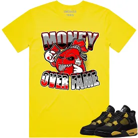 Jordan 4 Thunder 4s Shirt to Match - RED MOF