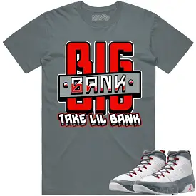 Jordan 9 Fire Red 9s Shirt to Match - RED BIG BANK