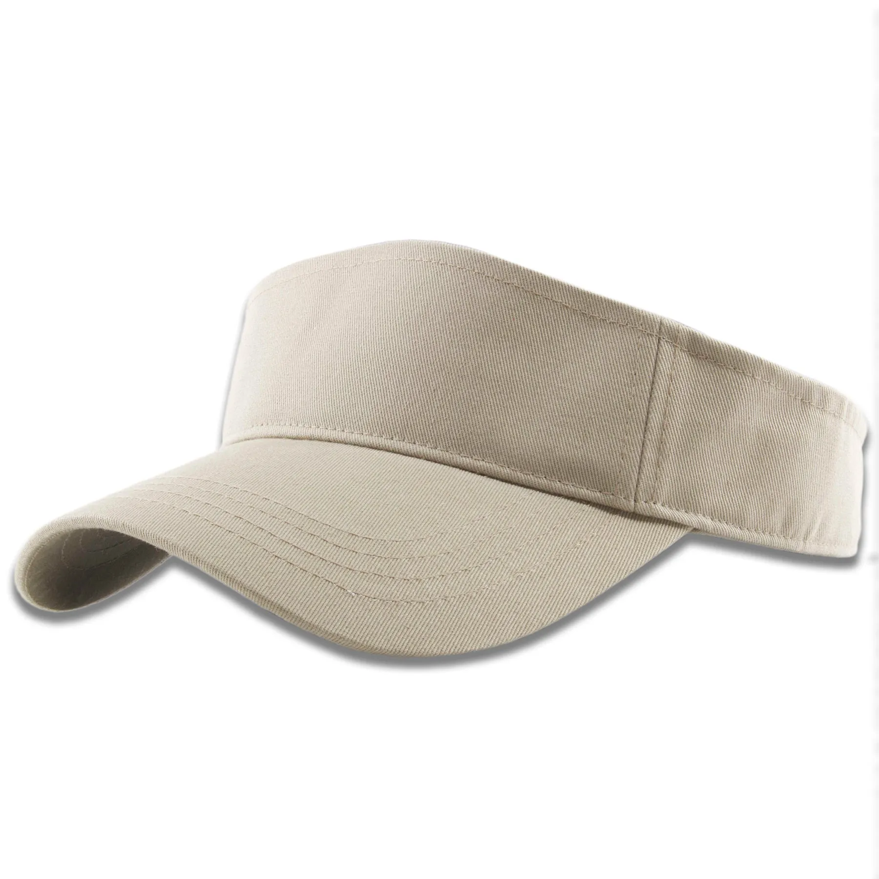 Khaki Blank Adjustable Visor